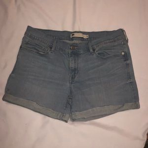 Jean Cuffed Shorts